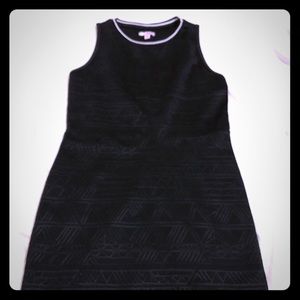 Black textured dress